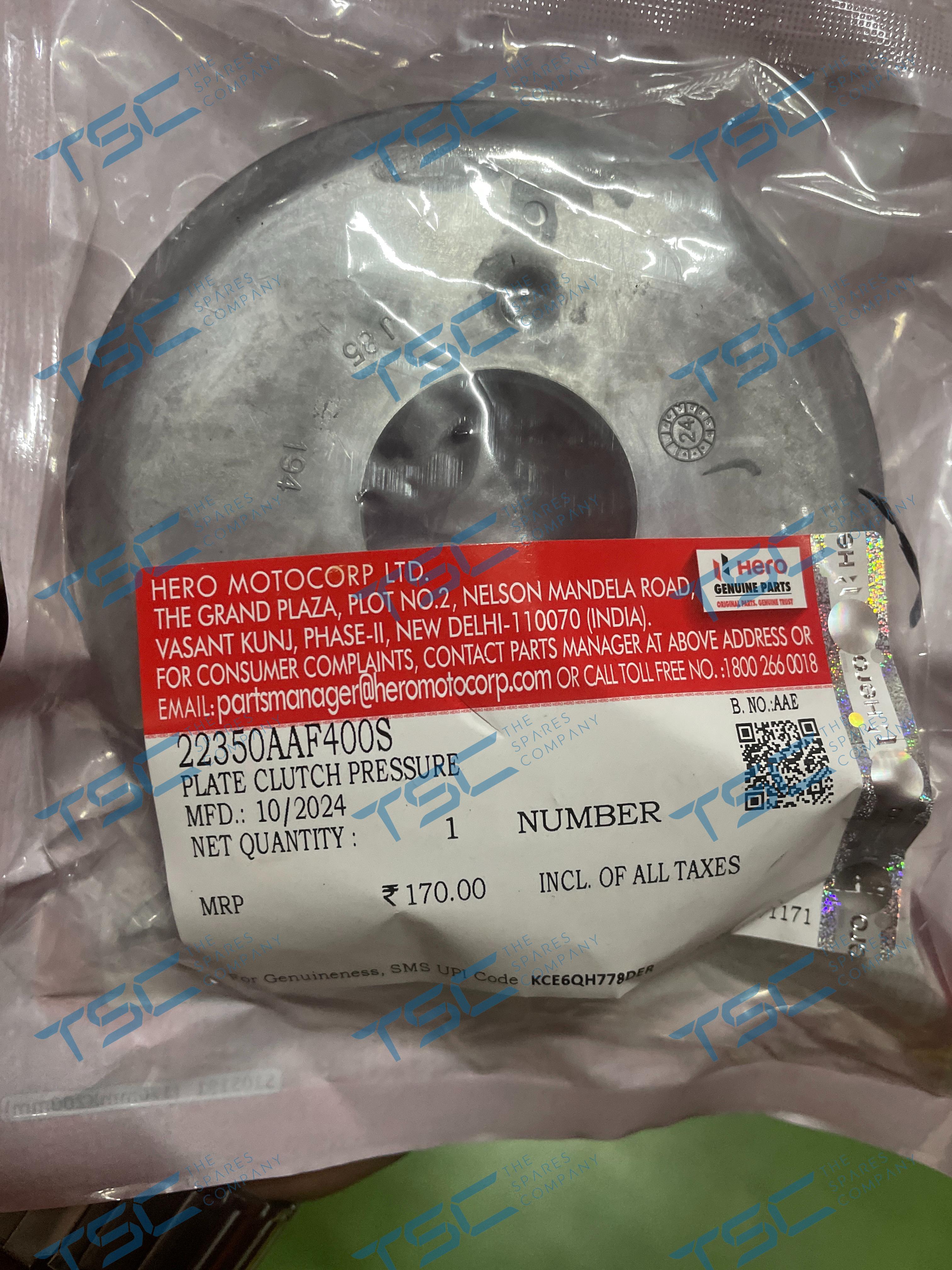 HERO GENUINE-PLATE CLUTCH PRESSURE(22350AAF400S) – The Spares Company
