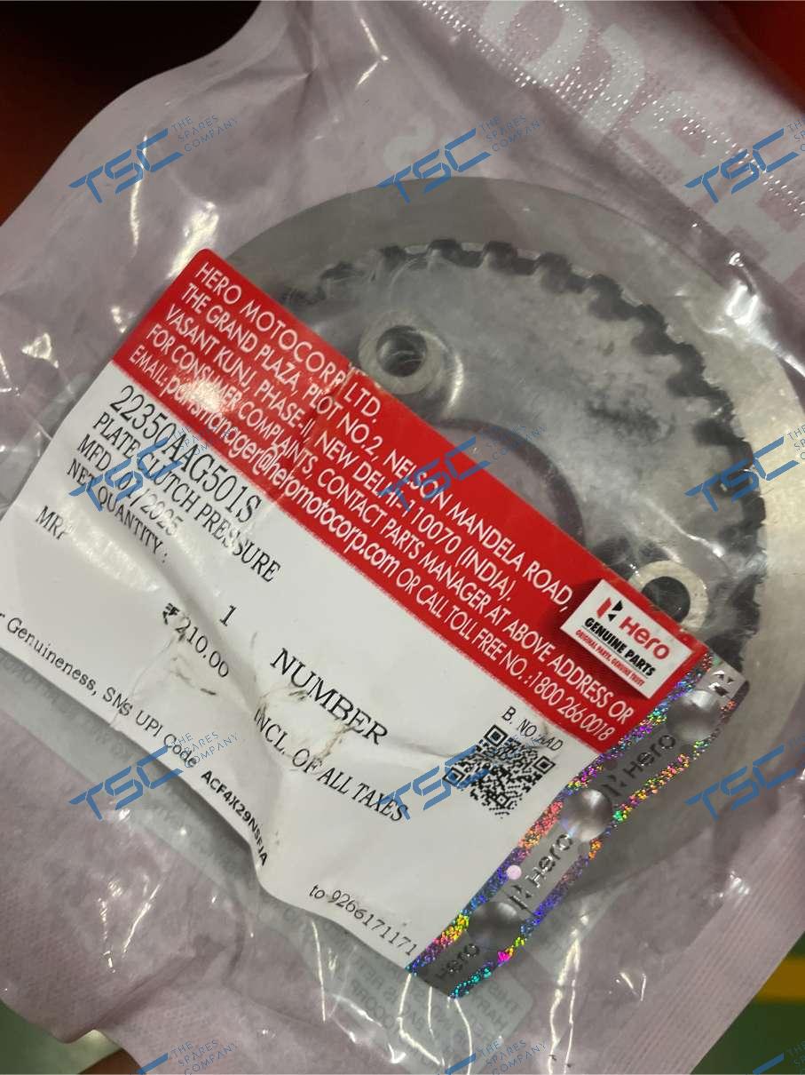 PLATE CLUTCH PRESSURE