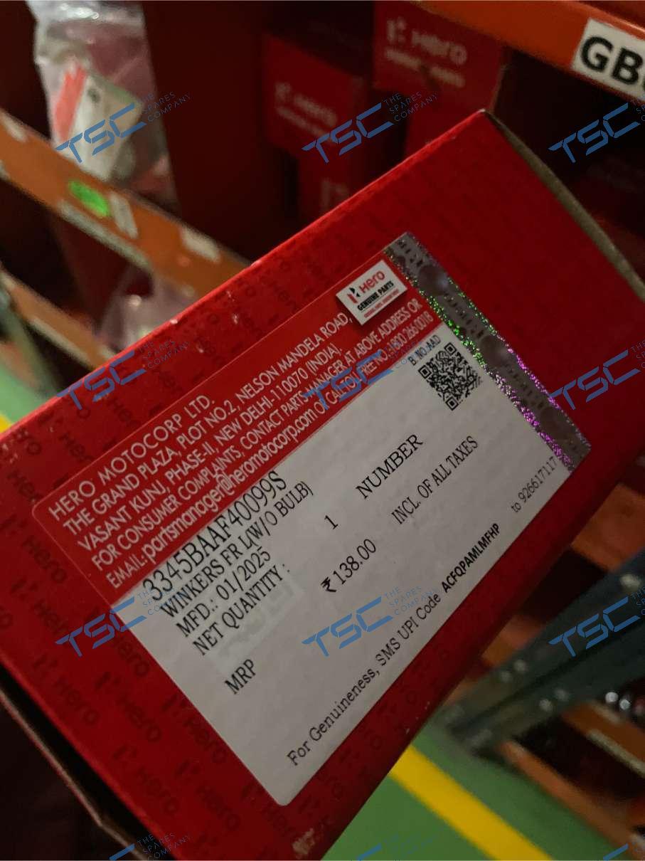 HERO GENUINE-WINKERS FR L(W/O BULB)(3345BAAF40099S) – The Spares