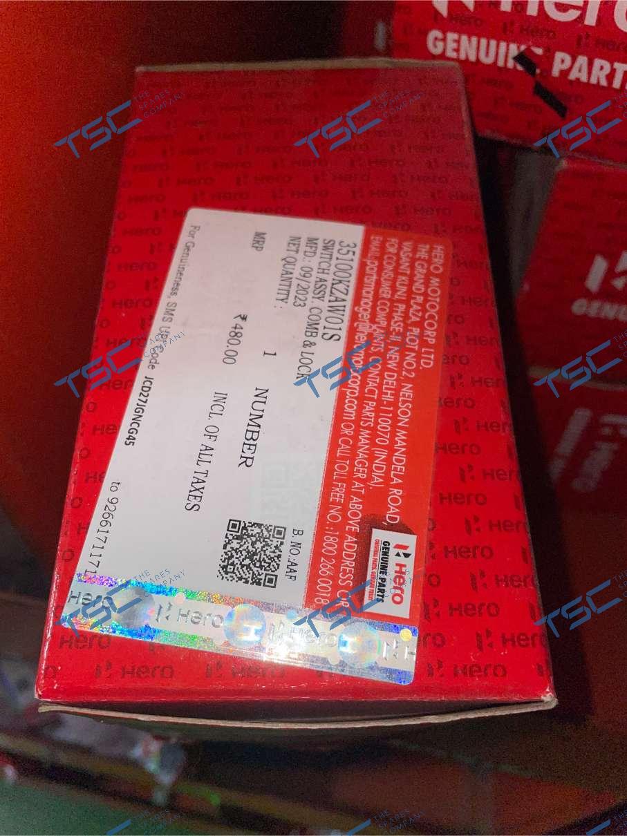 SWITCH Assembly. COMB & LOCK