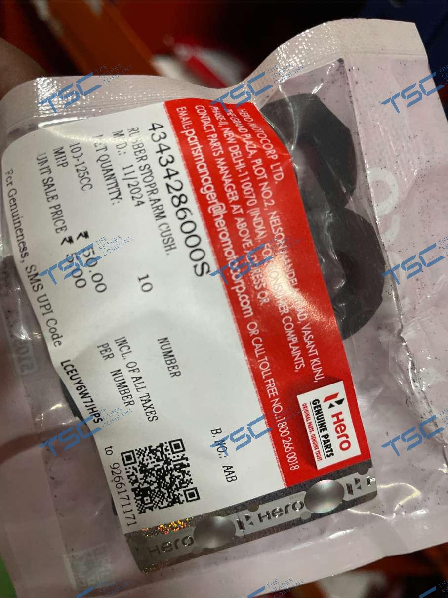 RUBBER STOPR.ARM CUSH.