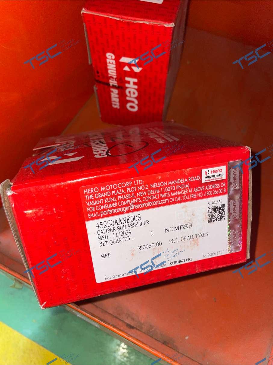 HERO GENUINE-CALIPER SUB ASSY R FR(45250AANE00S) – The Spares Company HERO GENUINE-CALIPER SUB ASSY R FR(45250AANE00S) – The Spares Company