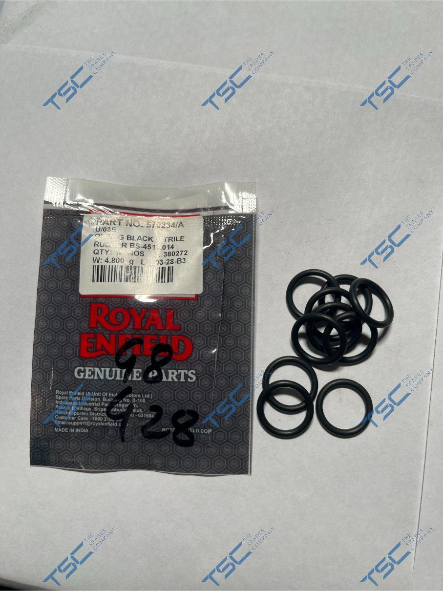 O' RING BLACK NITRILE RUBBER BS-4518|014