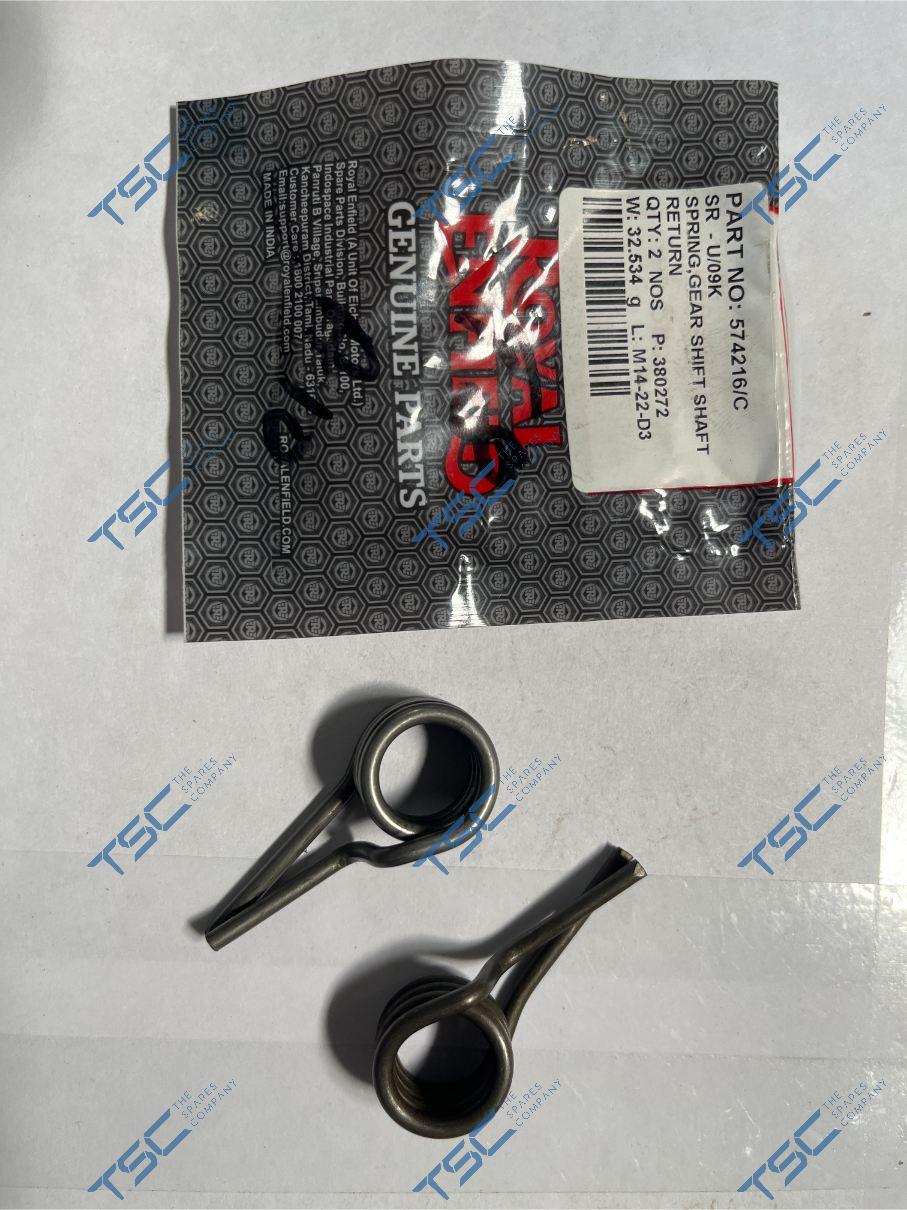 gear spring ROYAL ENFIELD GENUINE SPRING|GEAR SHIFT SHAFT RETURN(574216) – The Spares Company