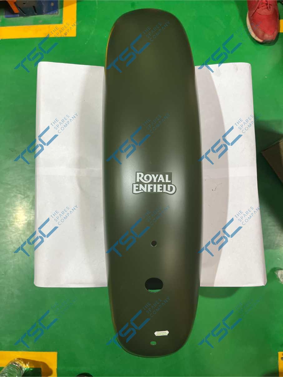 REAR MUDGUARD COMP WITH STICKER - OLIVE