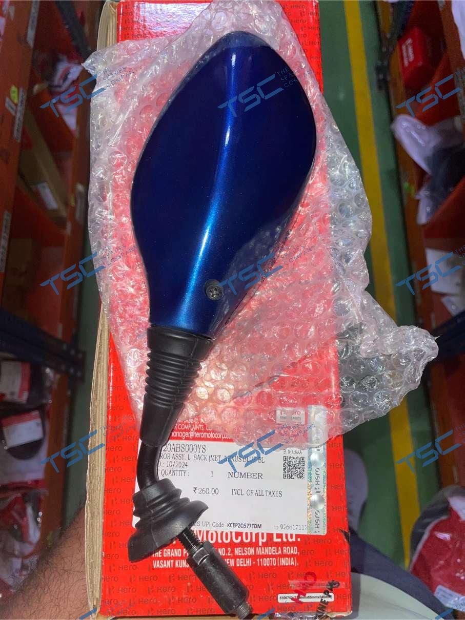 MIRROR ASSY. L. BACK (MET. NEXUS BLUE BL