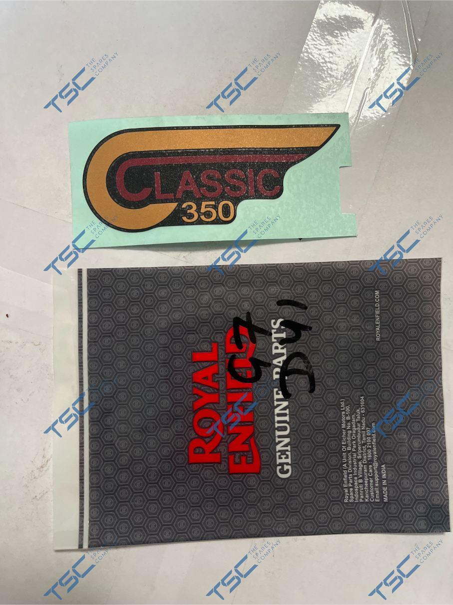 ROYAL ENFIELD_DECAL 2D - LH SIDE PANEL RE GOLD