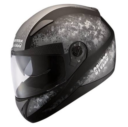 Studds helmet FULL- FACE SHIFTER D3 DÉCOR N4 (GREY) Size-600 Size-XL
