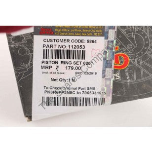 PISTON RING SET 020''