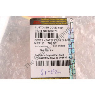 COVER - BATTERY C5 BLACK NEW