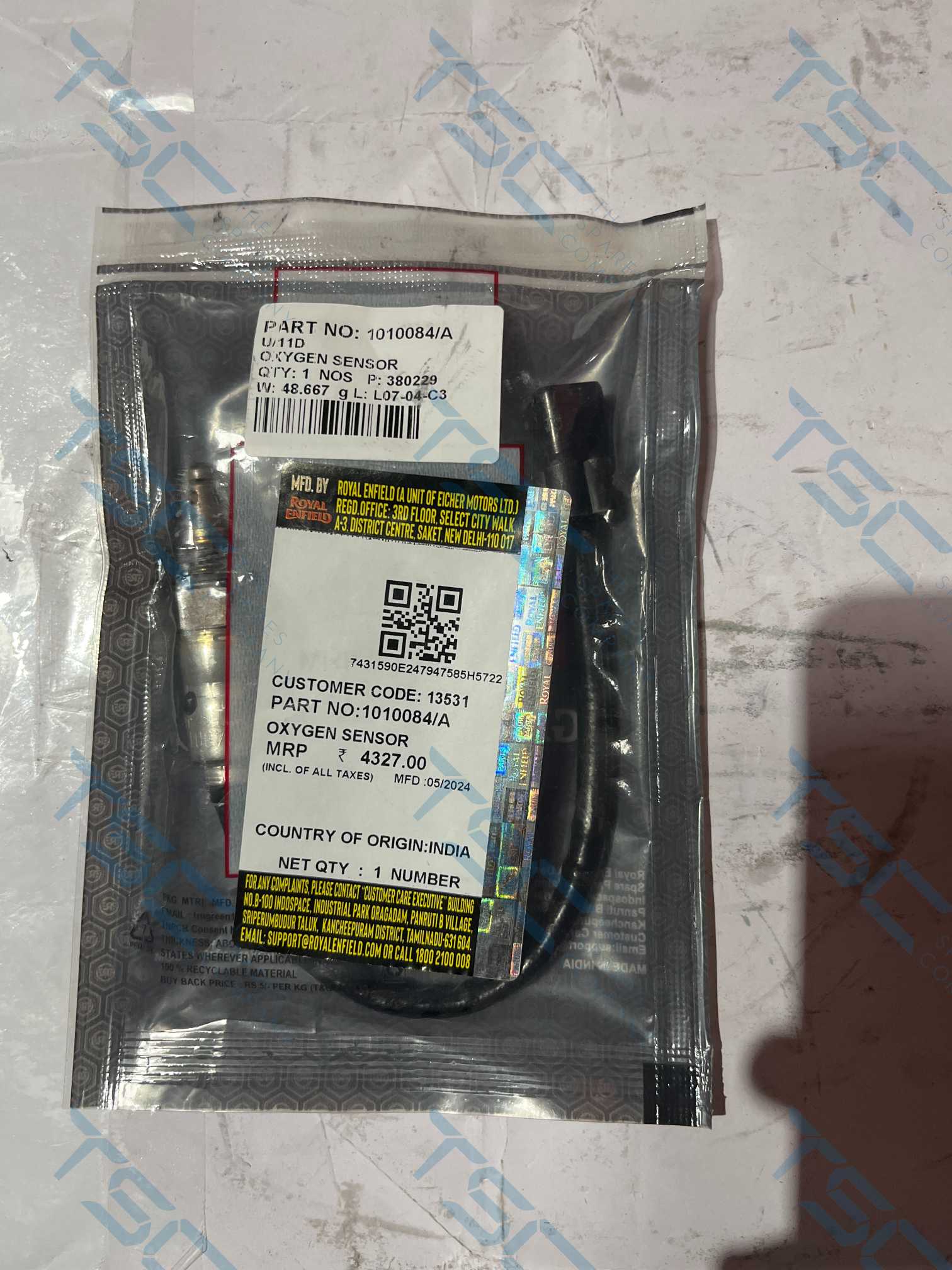 ROYAL ENFIELD_OXYGEN SENSOR