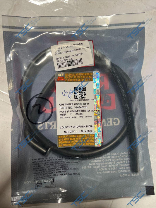 ROYAL ENFIELD_HOSE (T CONNECTOR TO TANK )