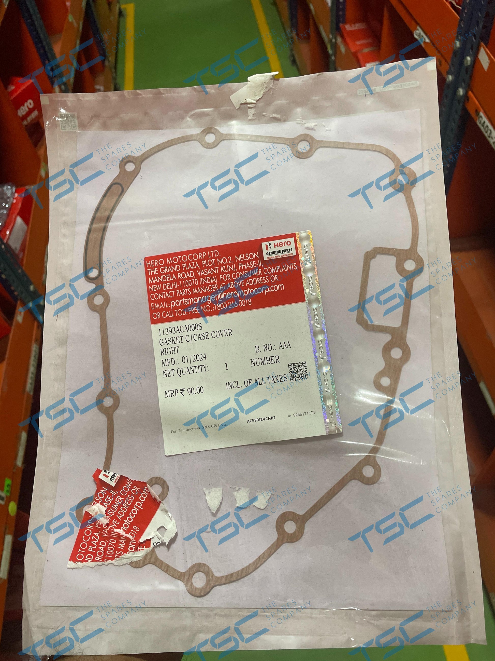 GASKET C/CASE COVER RIGHT(11393ACA000S)