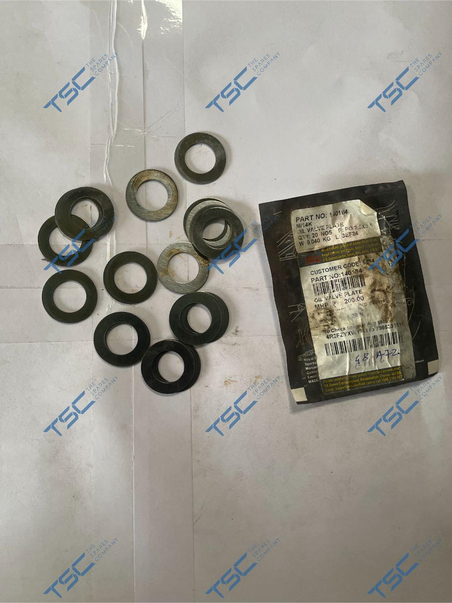 OIL VALVE PLATE
