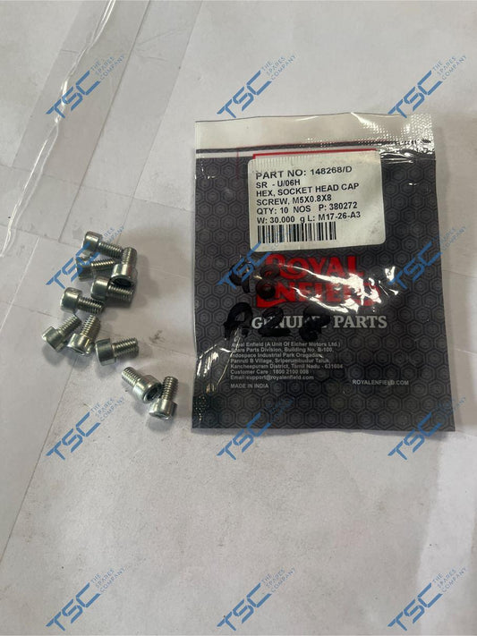 HEX| SOCKET HEAD CAP SCREW| M5x0.8x8