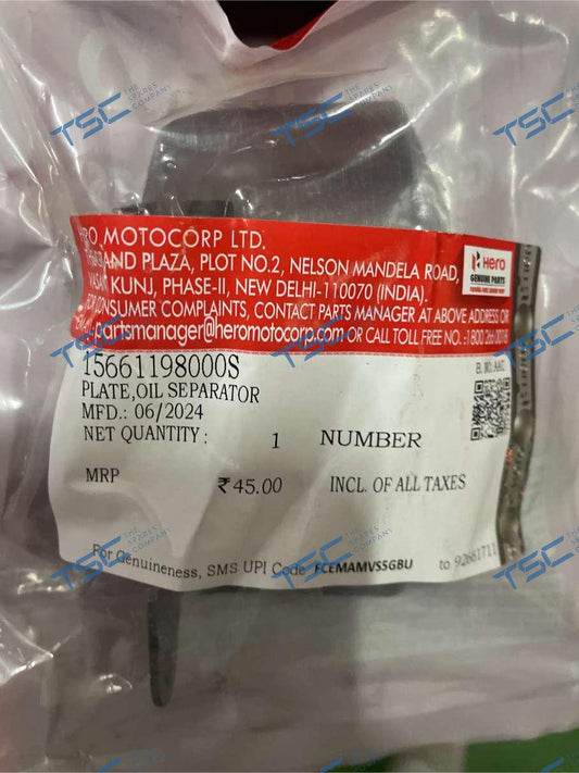 PLATE, OIL SEPARATOR