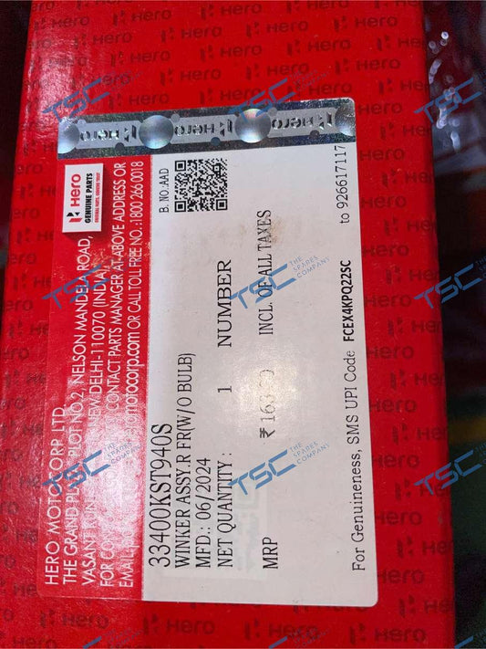 WINKER Assembly `R' FRONT(33400KST940S)