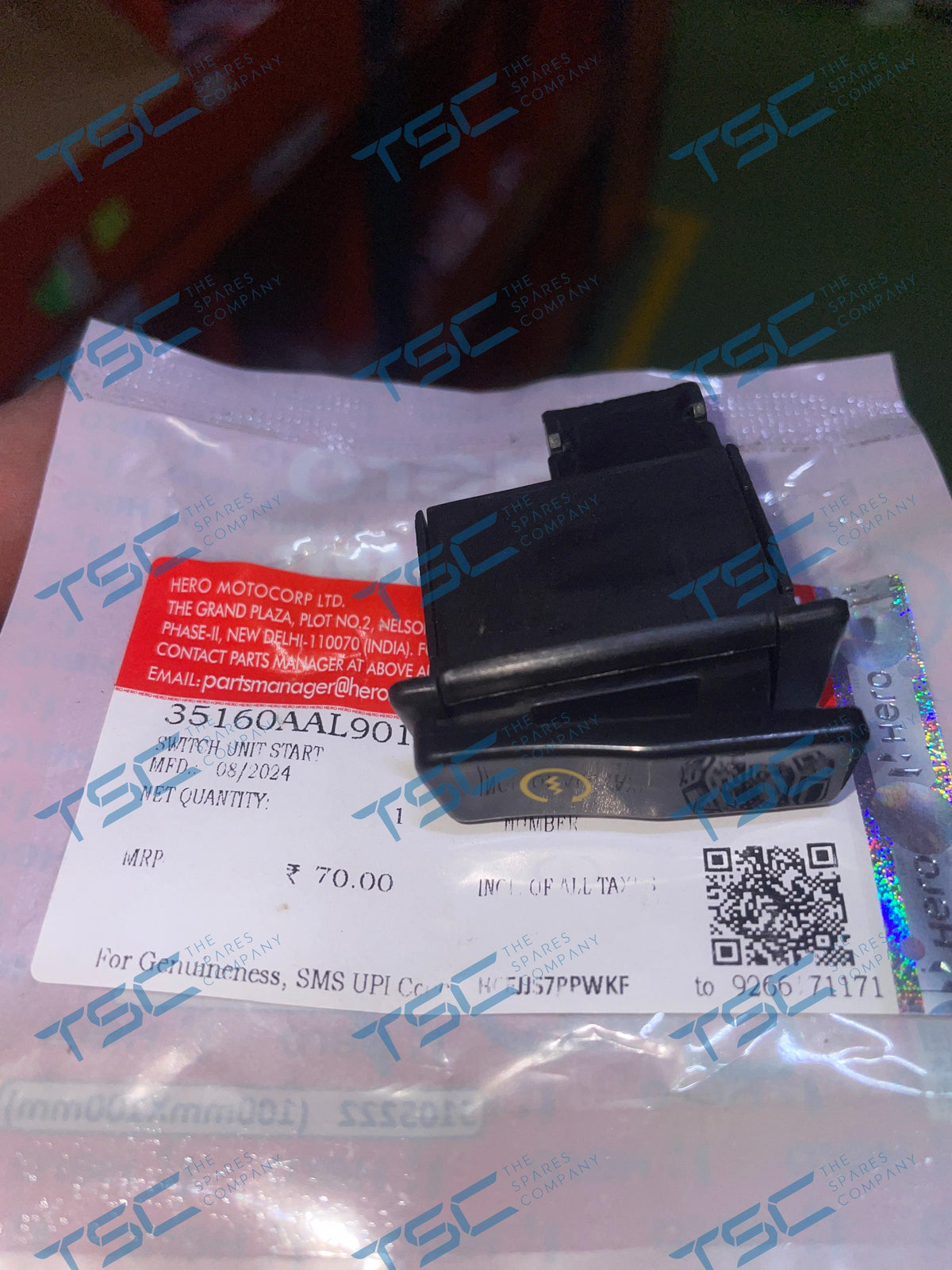 Sw Unit Start HERO GENUINE-SW UNIT START(35160AAL901S) – The Spares Company