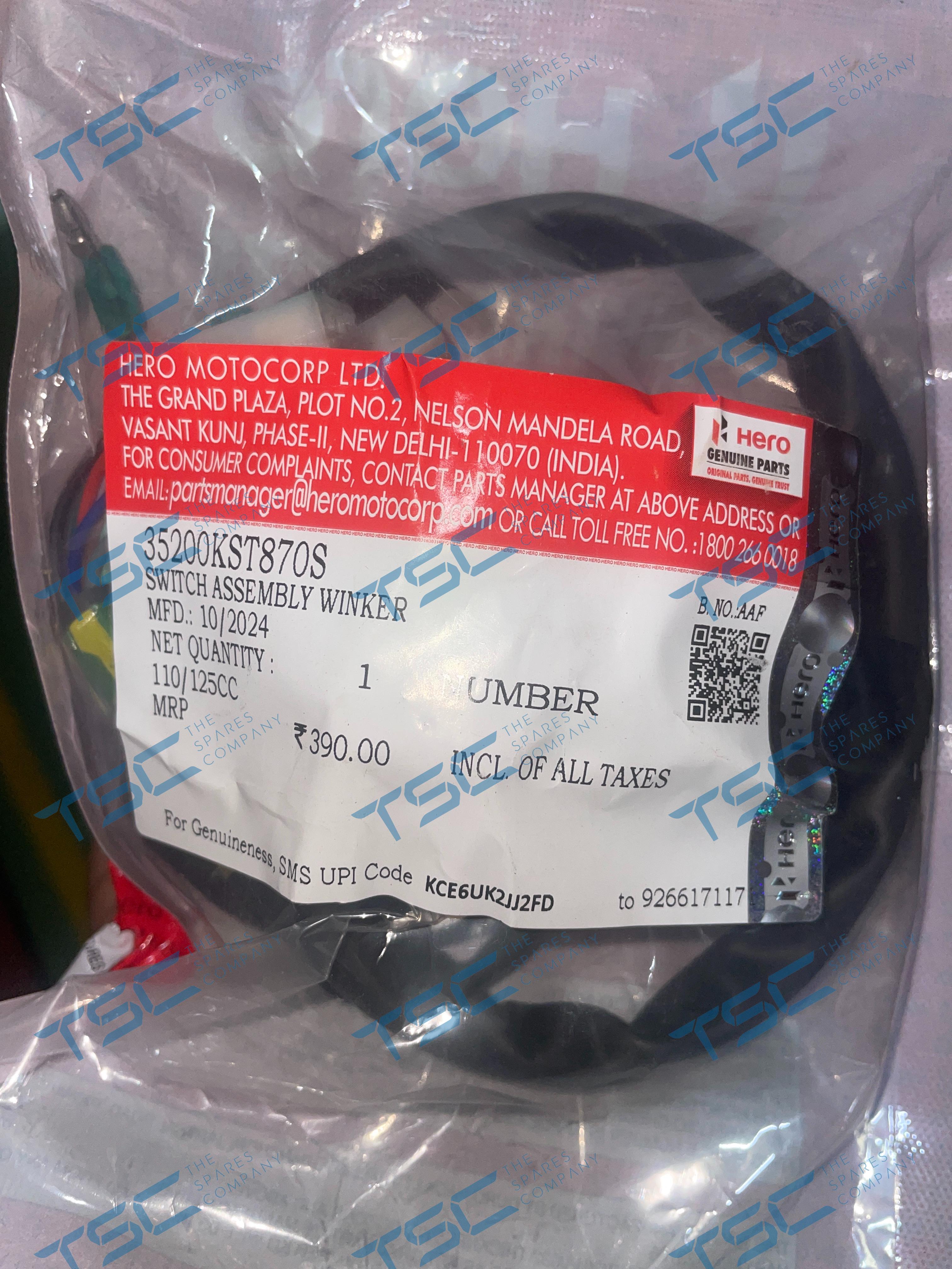 HERO GENUINE-SWITCH ASSY., WINKER(35200KST870S) – The Spares Company