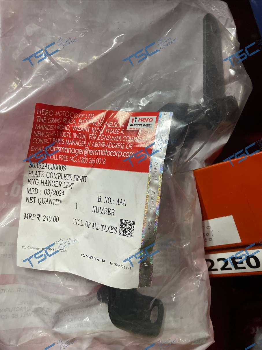 PLATE COMPLETE FRONT ENG HANGER LEFT