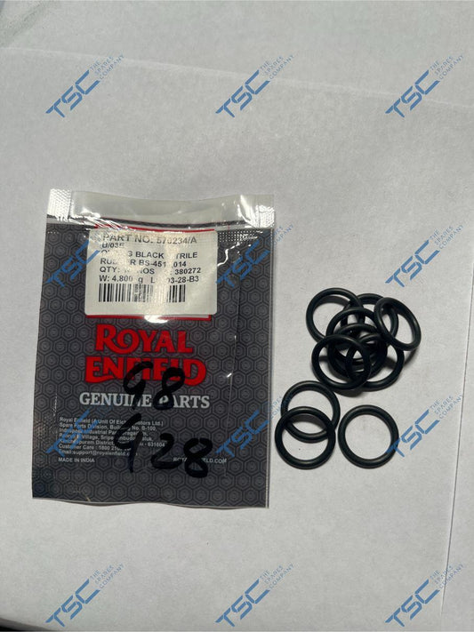 O' RING BLACK NITRILE RUBBER BS-4518|014