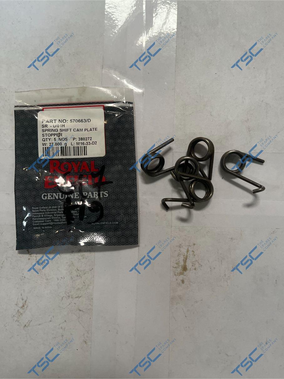 SPRING SHIFT CAM PLATE STOPPER