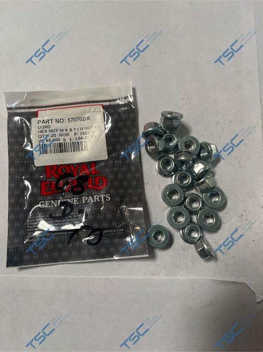 HEX NUT M 6 X 1 ( U NUT )