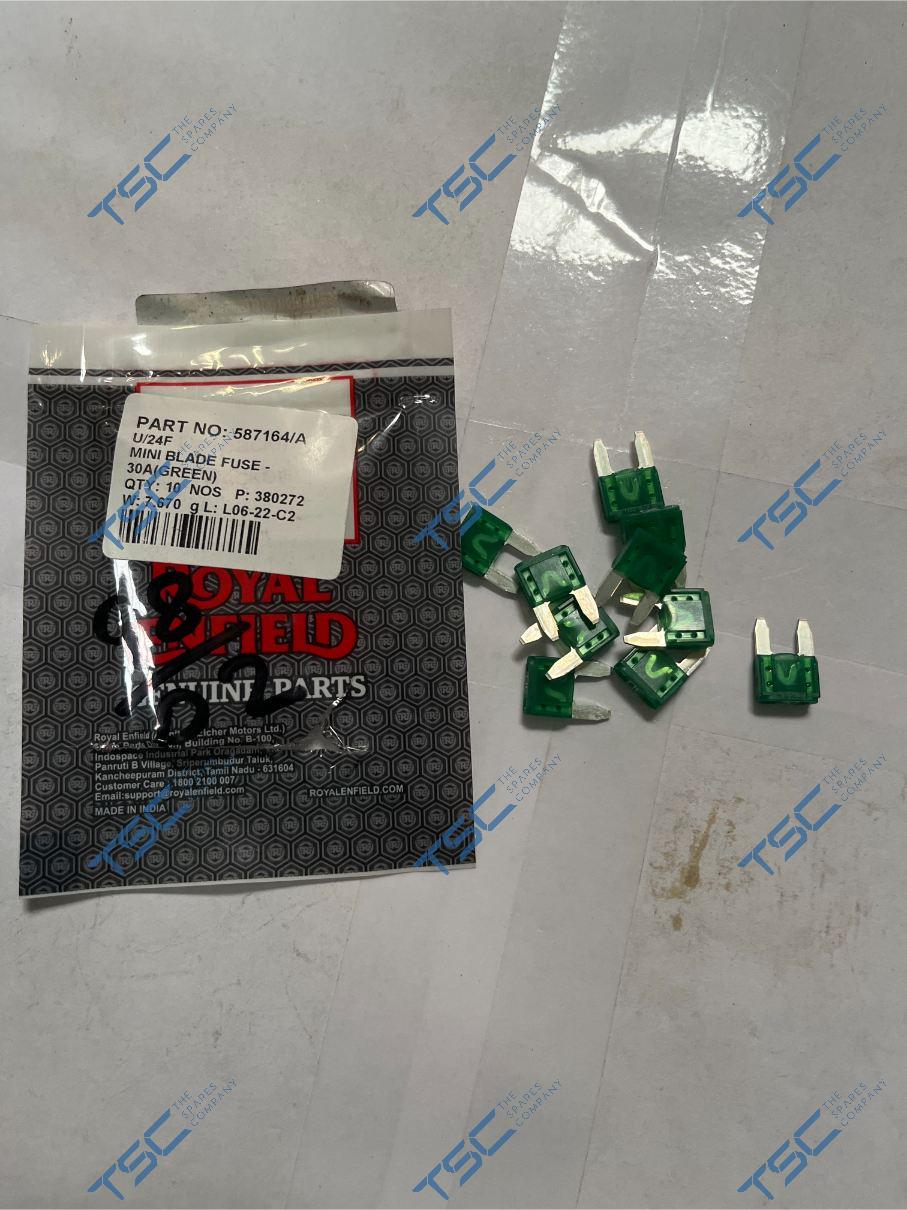 MINI BLADE FUSE - 30A(GREEN)