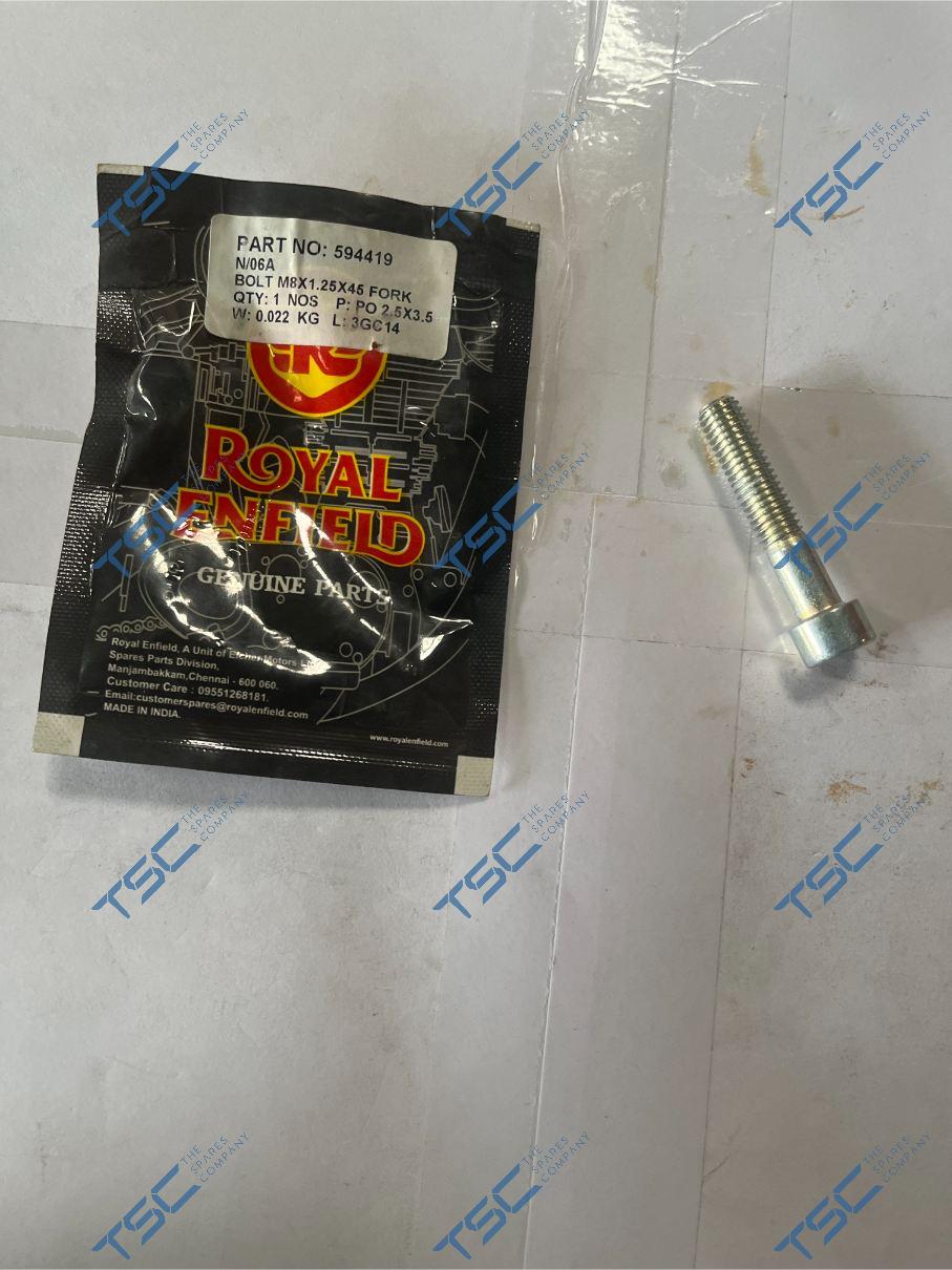 BOLT M8X1.25X45 FORK NT