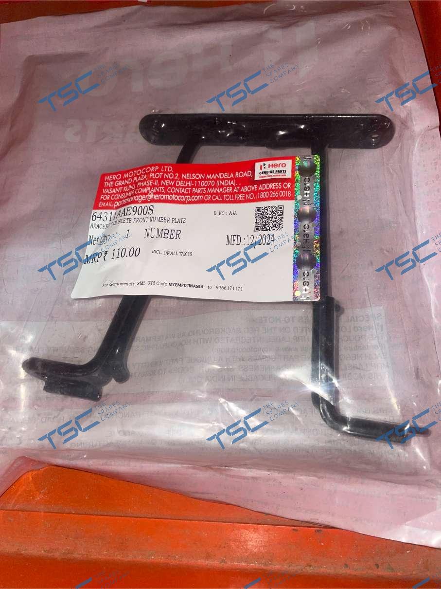 BRACKET COMPLETE FRONT NUMBER PLATE