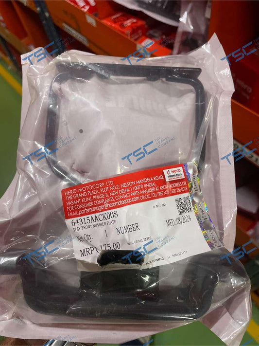 STAY FRONT NUMBER PLATE