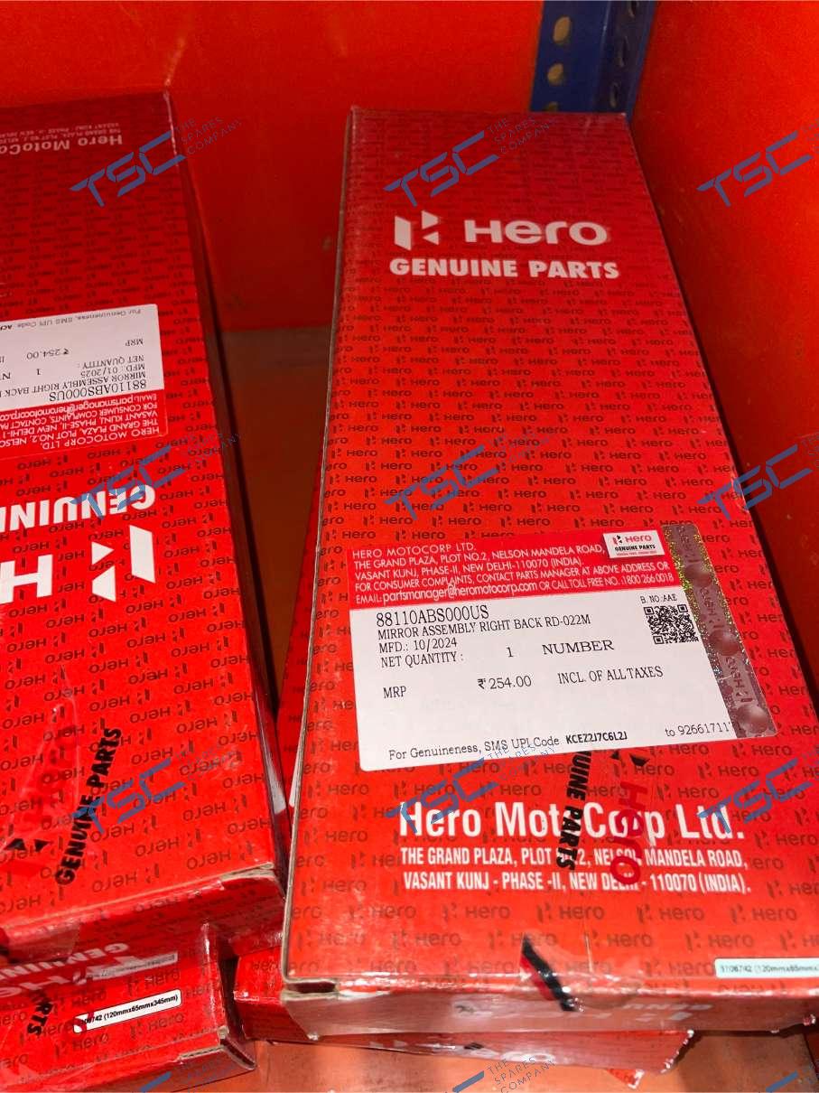 MIRROR ASSY R BACK CH BRONZE (RD-022M)