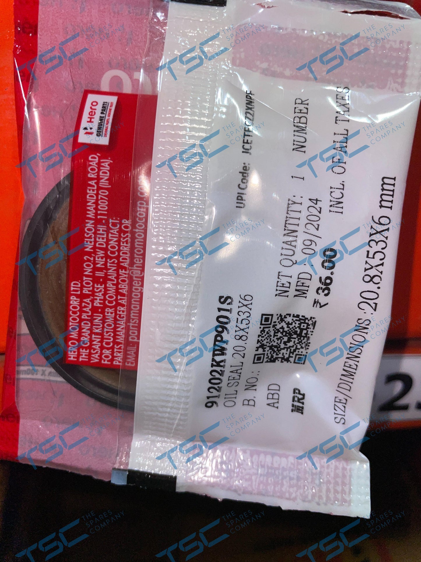 OIL SEAL 20.8X53X6