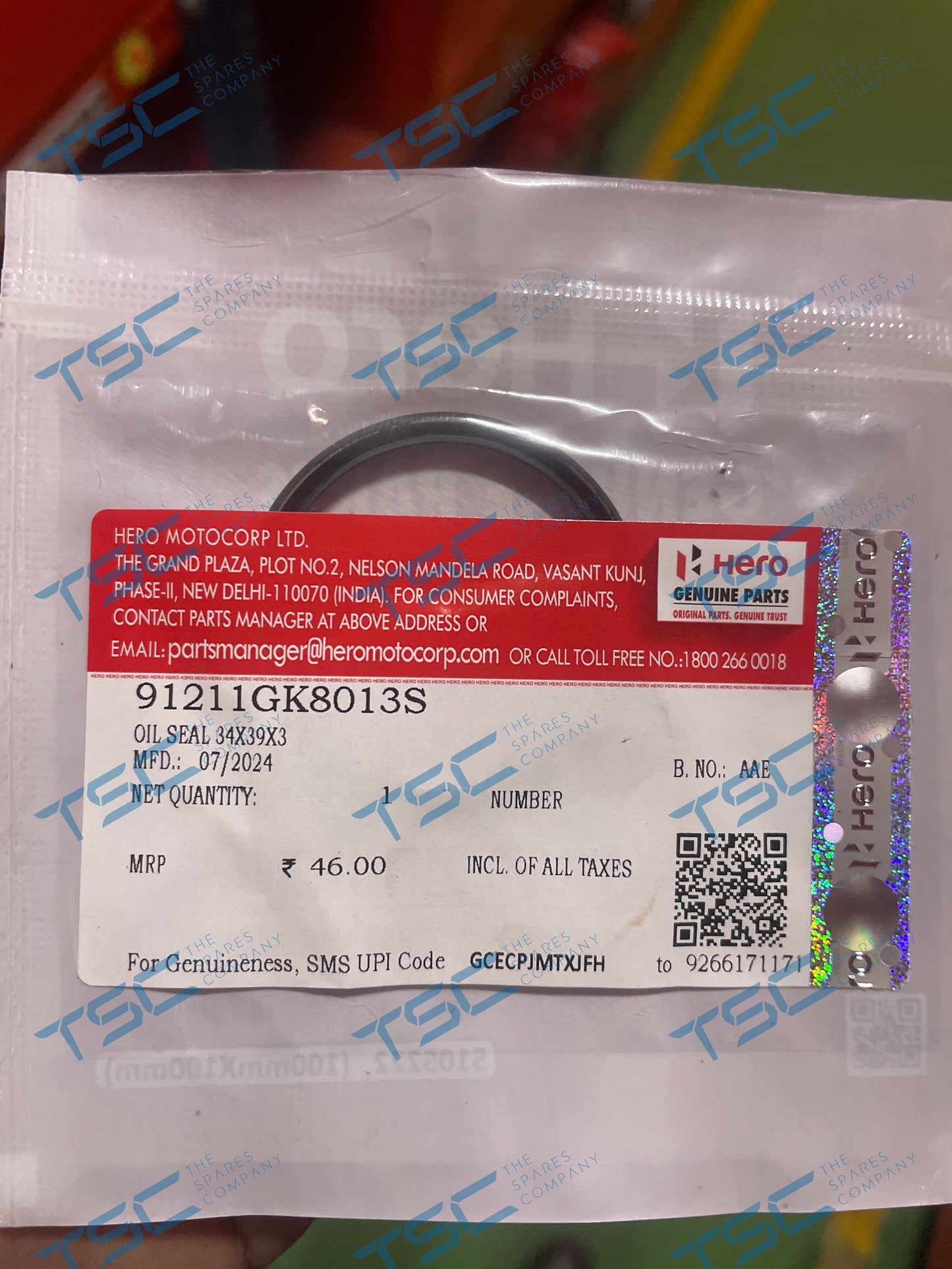 OIL SEAL 34X39X3