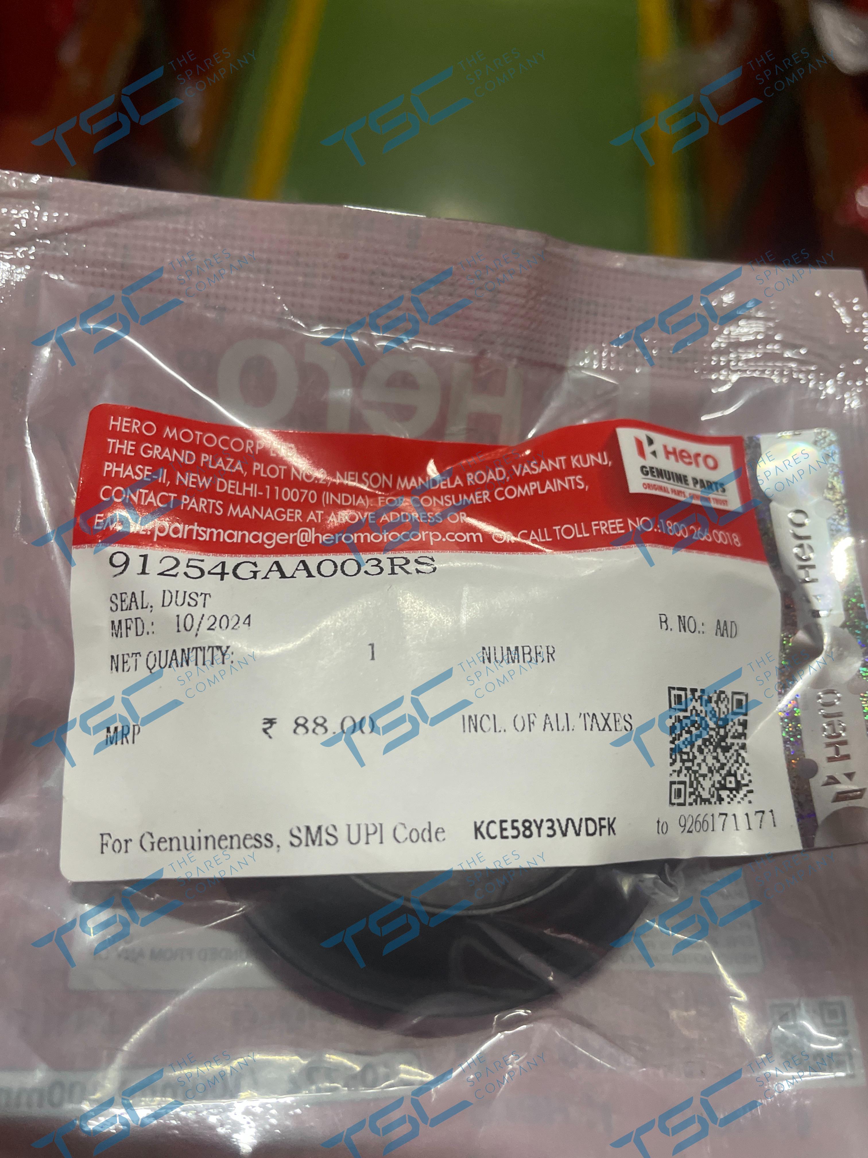 HERO GENUINE-SEAL DUST(91254GAA003RS) – The Spares Company