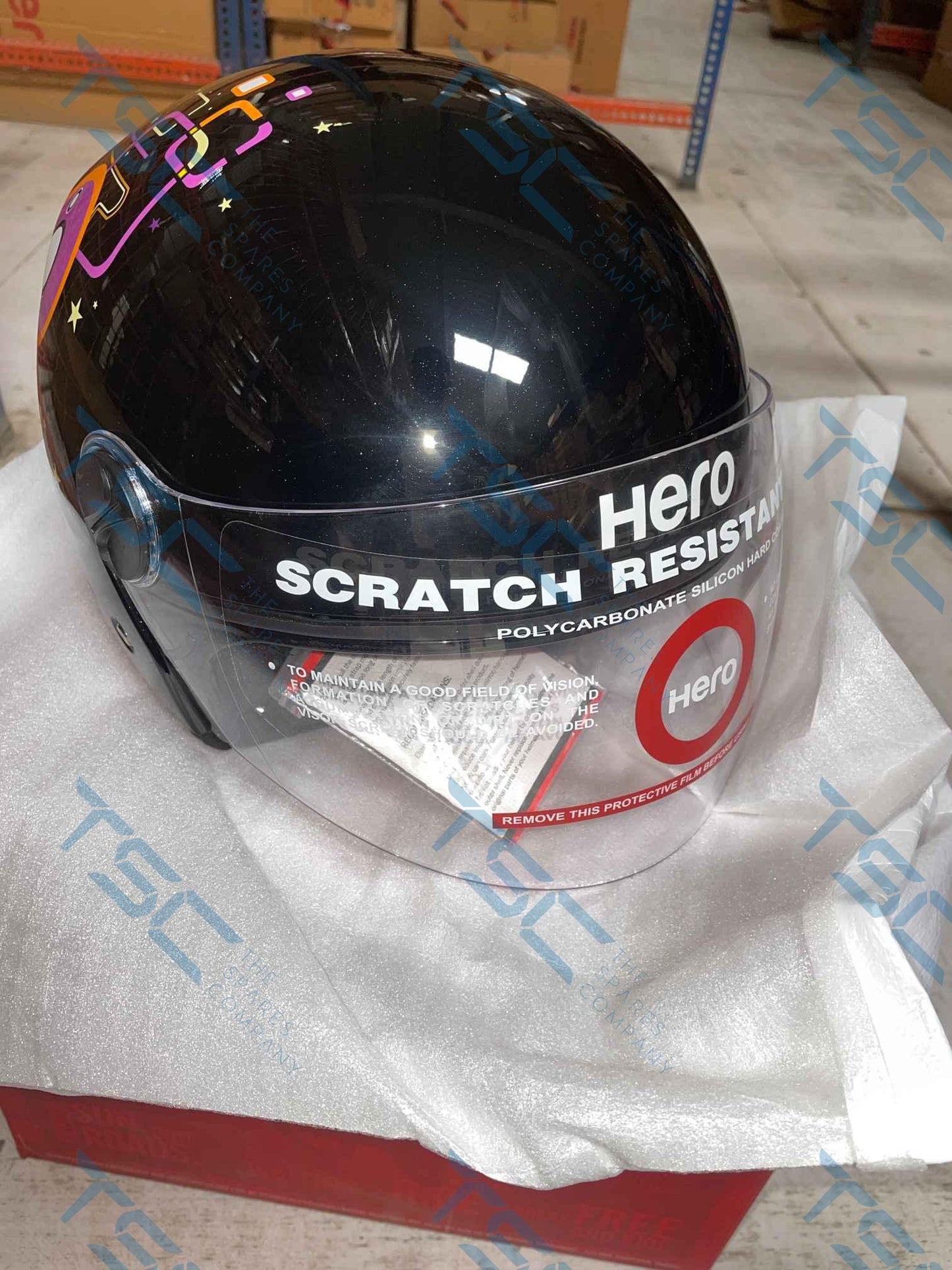 OF HELMET TRACK SUP BLACK G GRP M