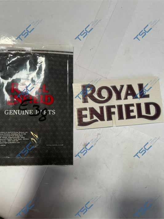 ROYAL ENFIELD_DECAL 2.5D - TANK RE MAROON
