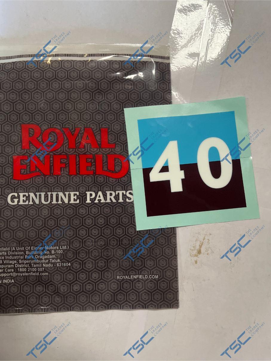 ROYAL ENFIELD_DECAL 2D - TANK LH NUMBER