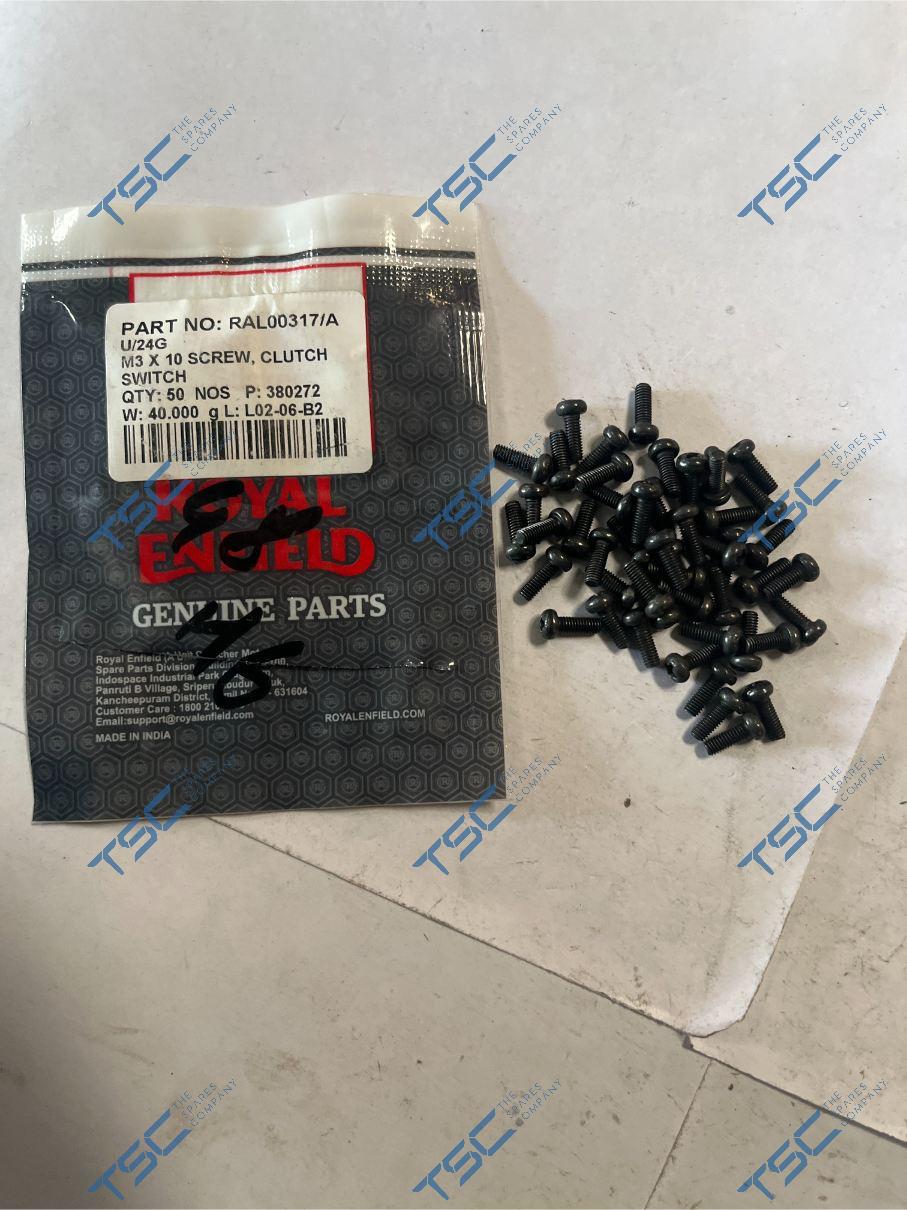 ROYAL ENFIELD_M3 x 10 SCREW| CLUTCH SWITCH