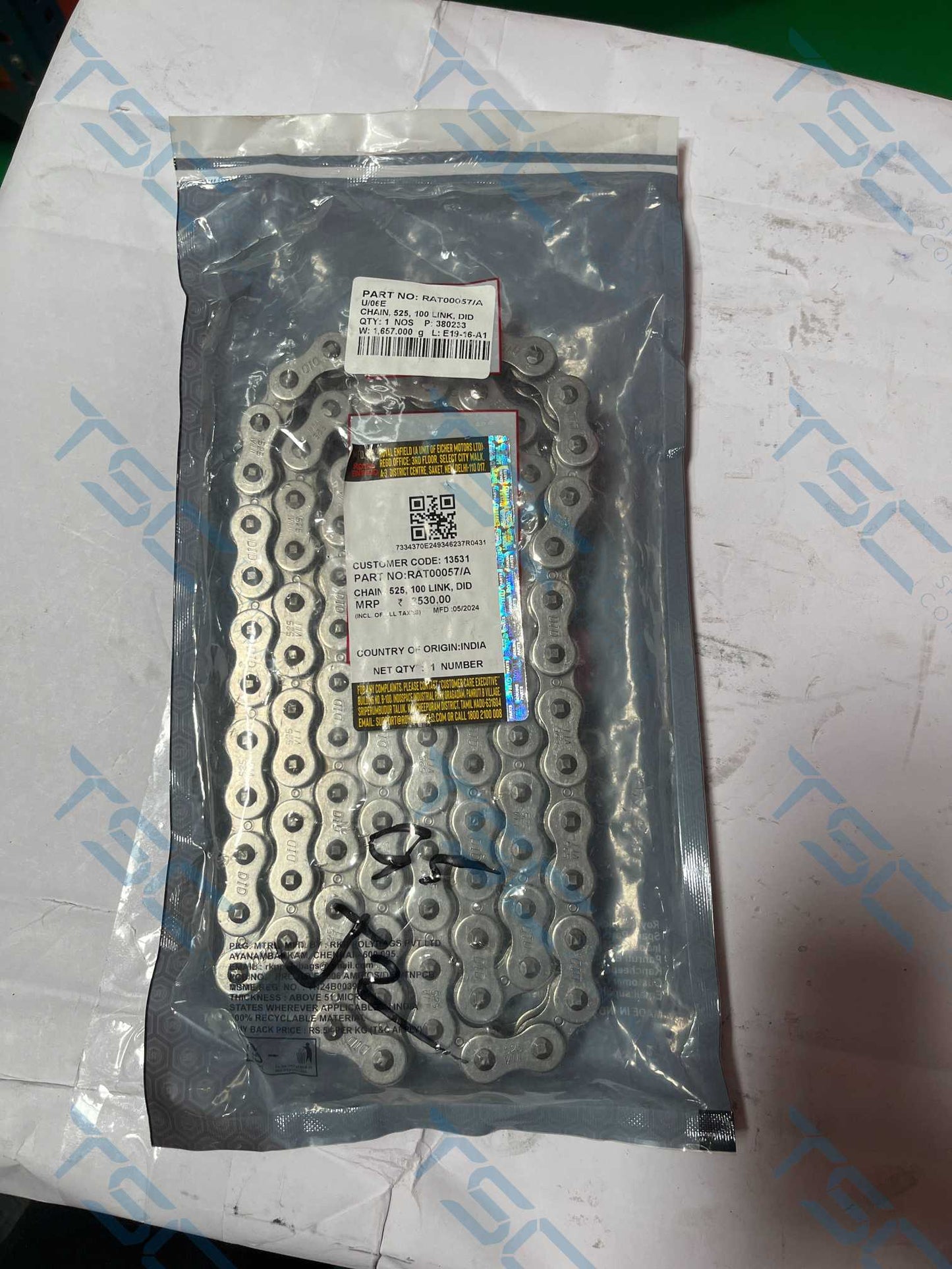 ROYAL ENFIELD_CHAIN| 525| 100 LINK| DID